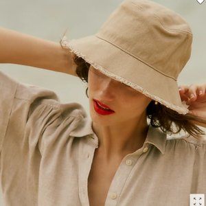 J. Crew Fringe Canvas Bucket Hat